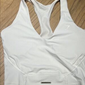Whitney Simmons White Racerback Sports Bra